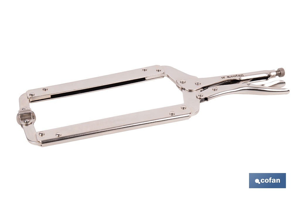 Pinze a scatto con ganasce a forma di C | Non basculanti | Lunghezza: 11” - Cofan