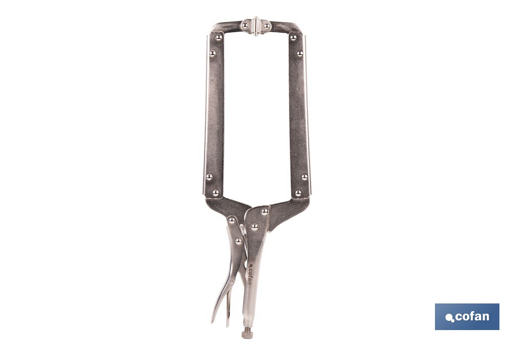 Pinze a scatto con ganasce a forma di C | Non basculanti | Lunghezza: 11” - Cofan