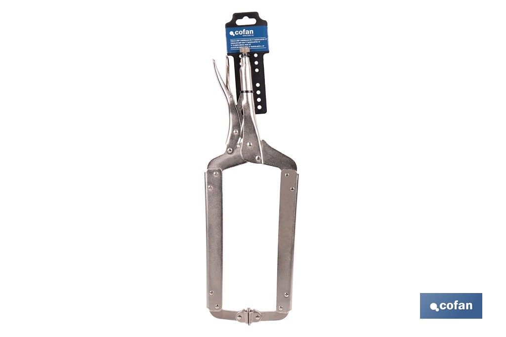 Pinze a scatto con ganasce a forma di C | Non basculanti | Lunghezza: 11” - Cofan