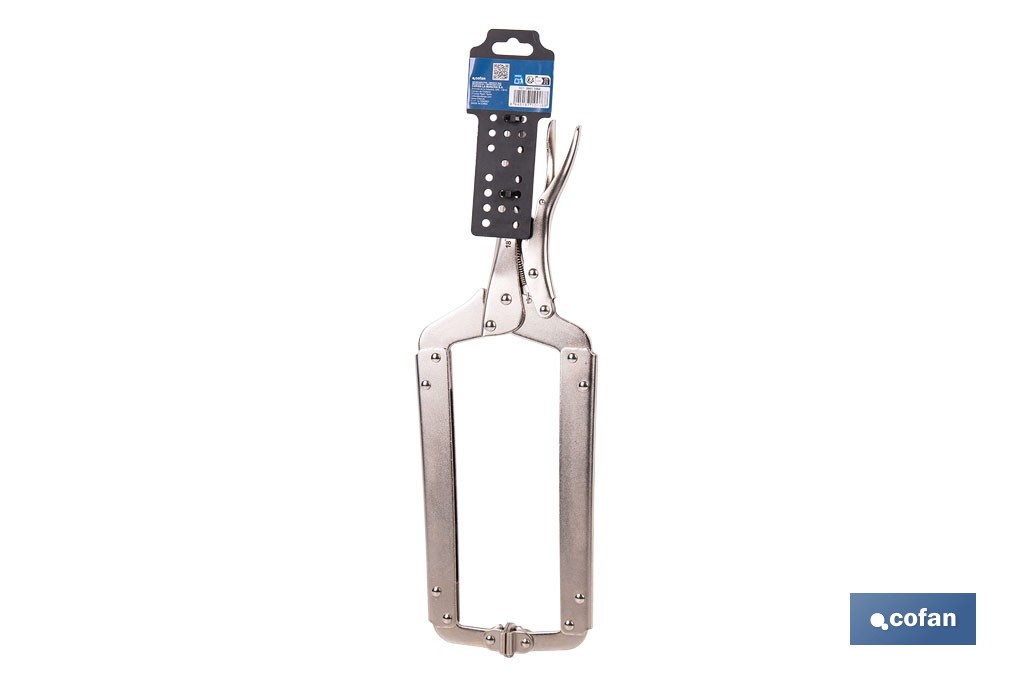 Pinze a scatto con ganasce a forma di C | Non basculanti | Lunghezza: 11” - Cofan