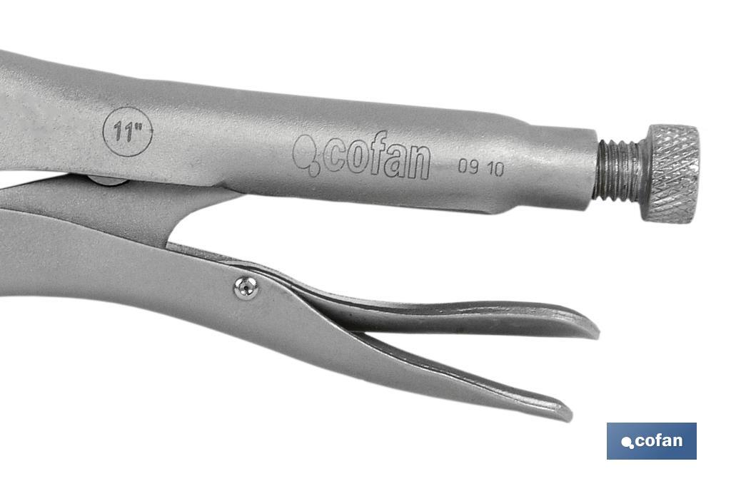 Locking C-clamp pliers | No tilting system | Length: 11" - Cofan