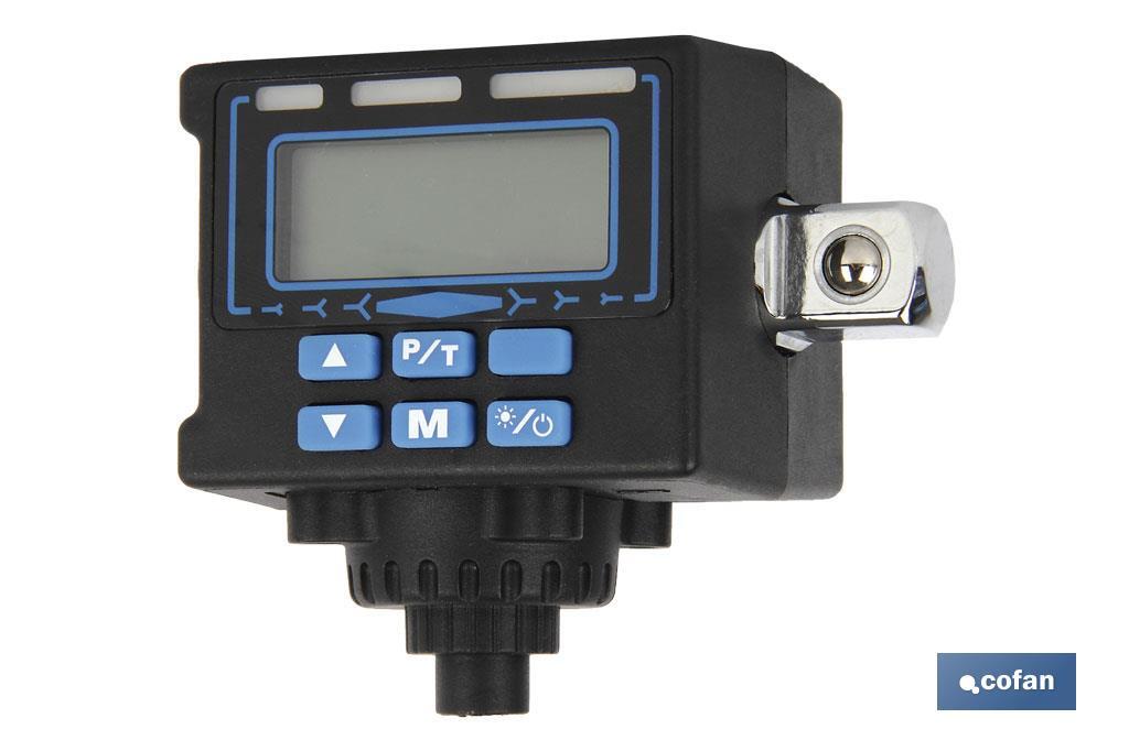 Dinamométrica digital 1/2" | Con rango de 40 a 200Nm |  Incluye manómetro para presión de ruedas - Cofan