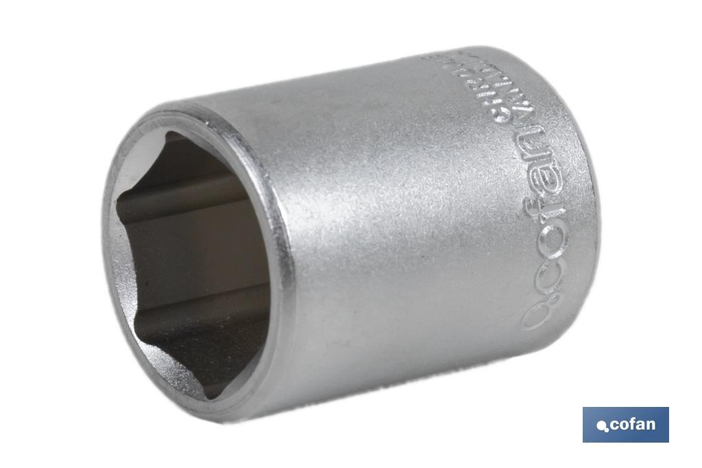 1/4" Drive socket | 6-point socket head | Size from 4 to 14mm - Cofan