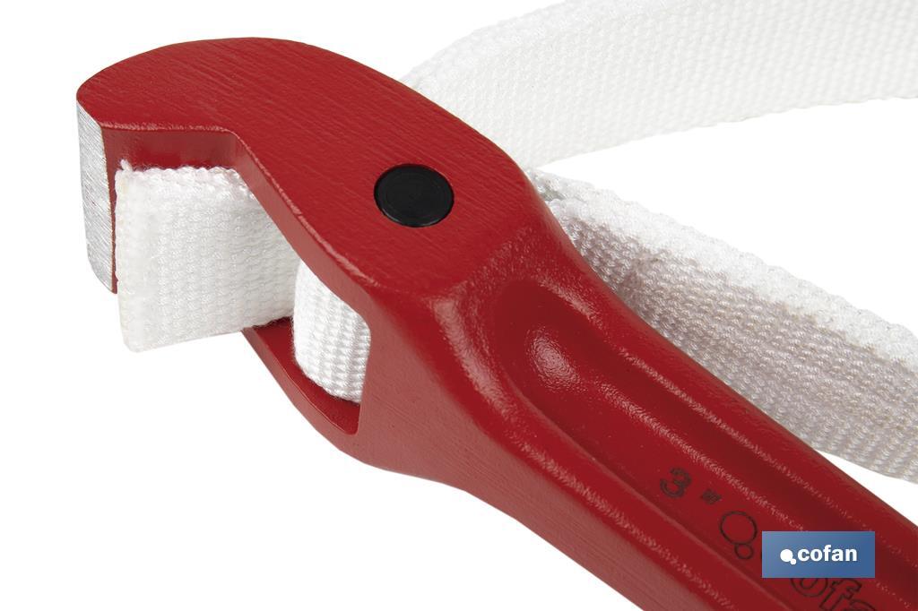 Strap wrench | Nylon | Available diameter between 3" and 8" | Length: 450 or 1,000mm - Cofan