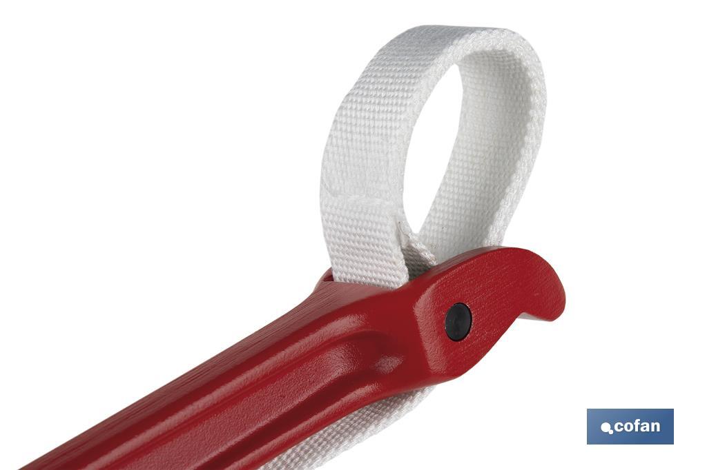 Strap wrench | Nylon | Available diameter between 3" and 8" | Length: 450 or 1,000mm - Cofan