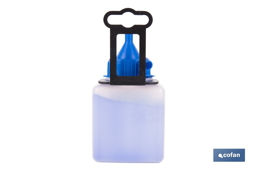 Flacon de poudre bleue de traçage | Pour cordeau | Capacité : 100, 250, 500 ou 1000 - Cofan