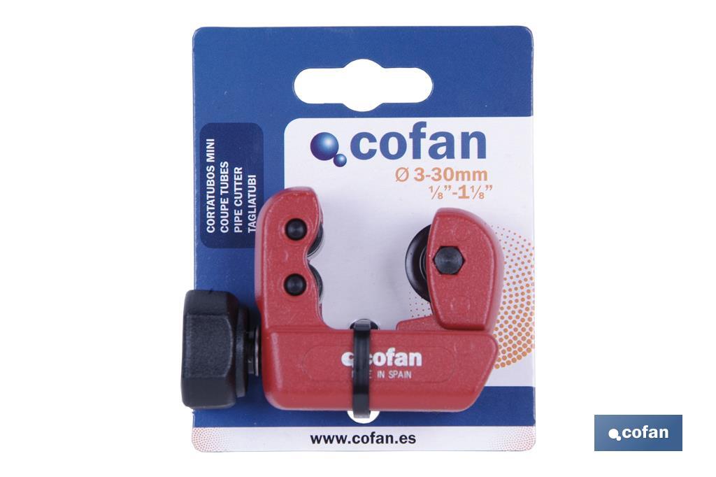 Corta-tubos mini zamak 3-25mm e 3-30mm. Ferramentas de canalização - Cofan