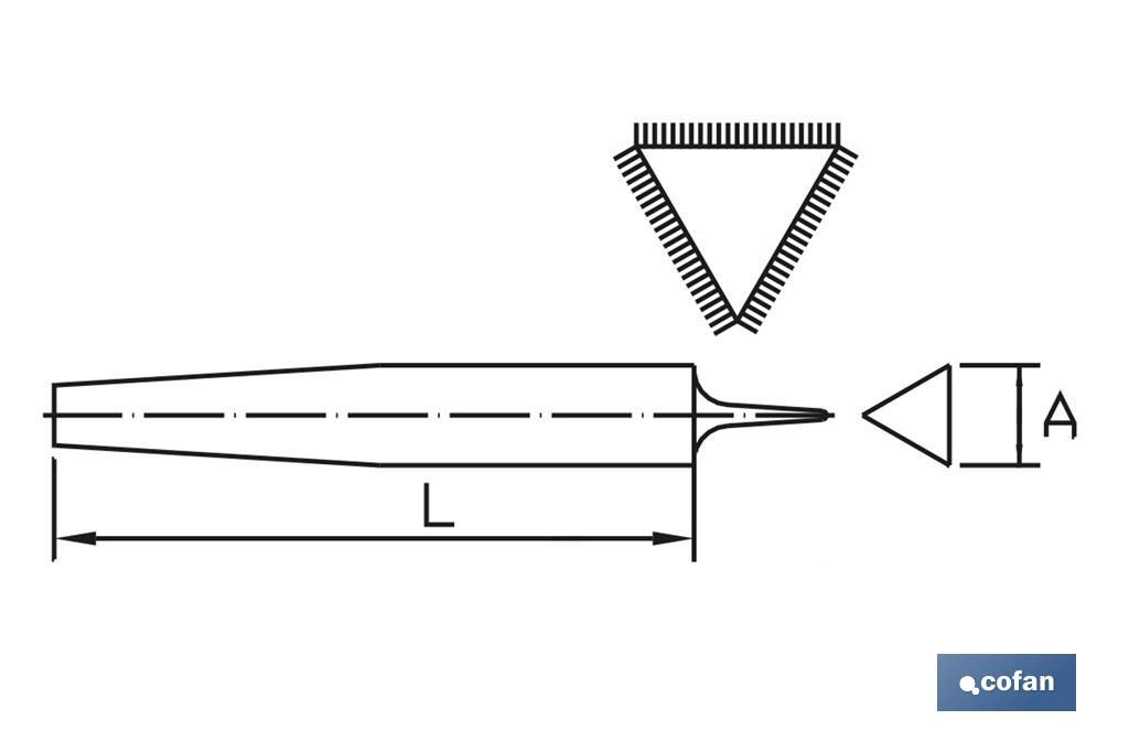 Lima triangolare | Varie dimensioni e modelli | Manici intercambiabili ed ergonomici - Cofan