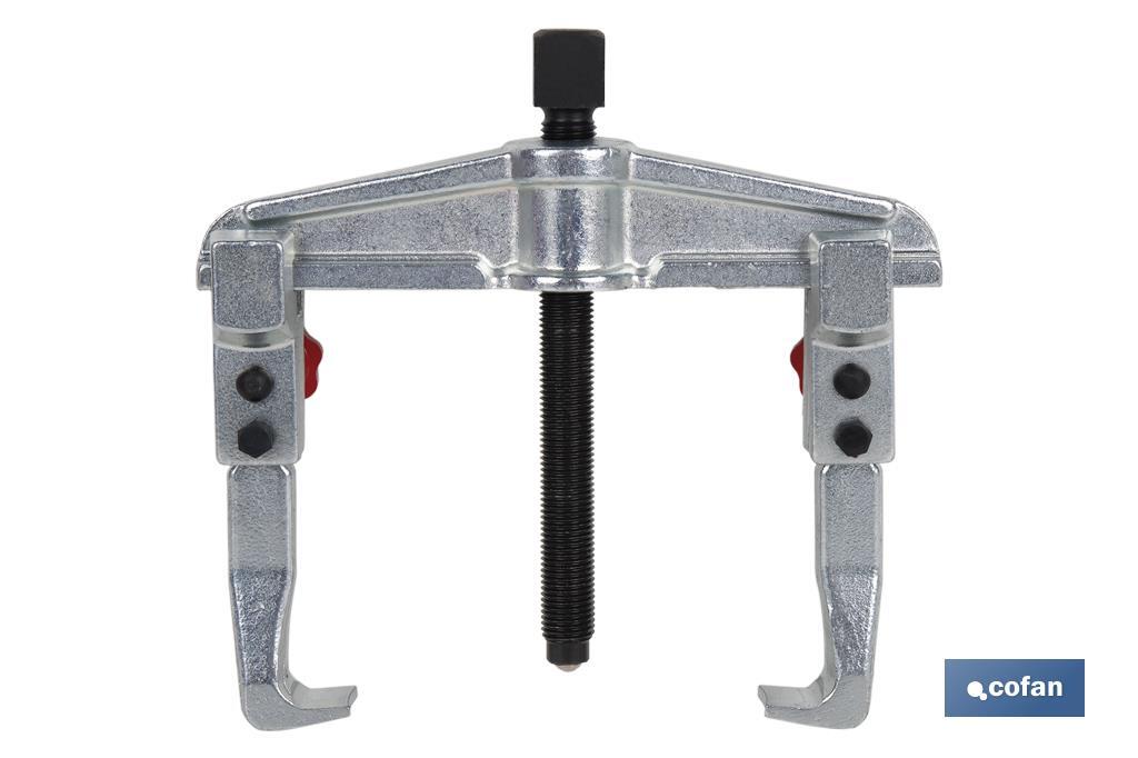 Universal sliding arm gear puller | With 2 articulated jaws | Available in various sizes - Cofan