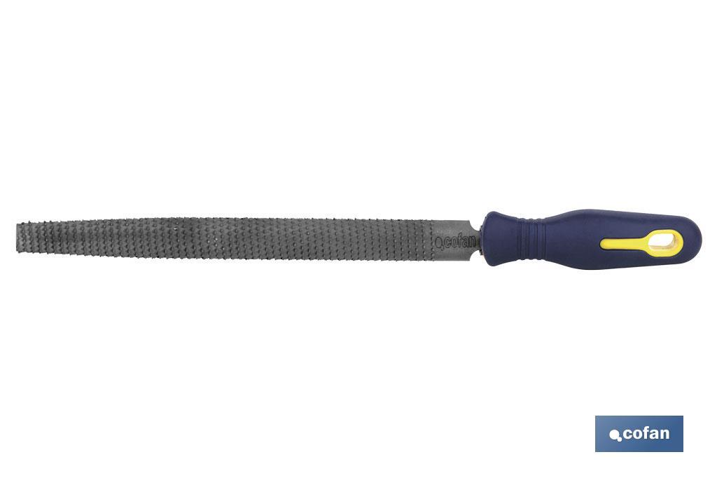 Râpe demi-ronde | Plusieurs dimensions et modèles | Manche interchangeable et ergonomique - Cofan