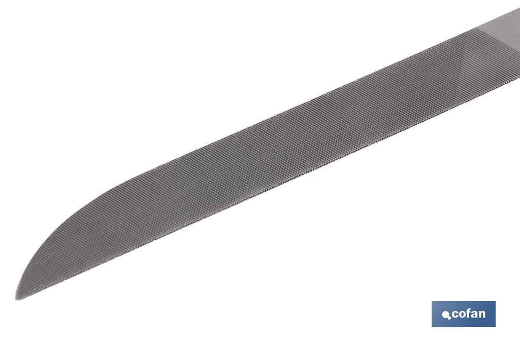 Lima de Cuchillo entrefina |  Doble picado | Longitud 150 y 200 mm - Cofan
