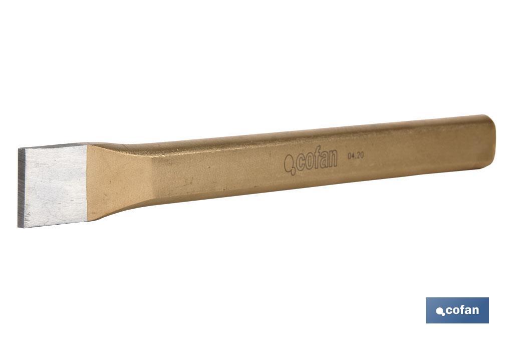 Flat chisel for mechanics | Available in various lengths | High-quality steel - Cofan