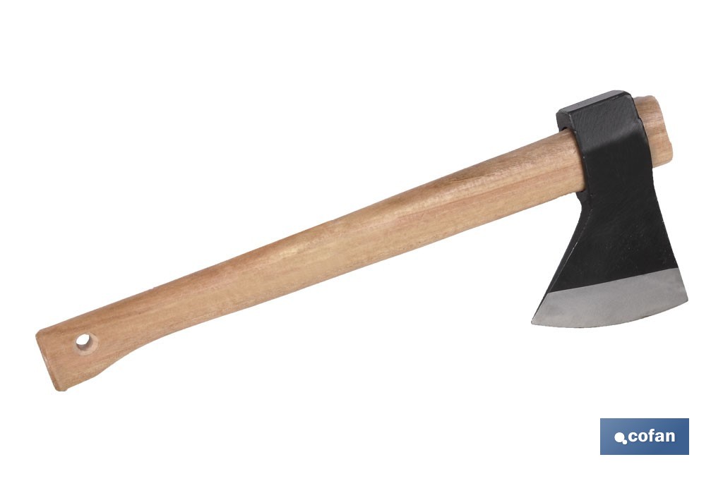 Hudson Bay axe with wooden handle | Versatile tool for different works | Total weight: 4,000g - Cofan