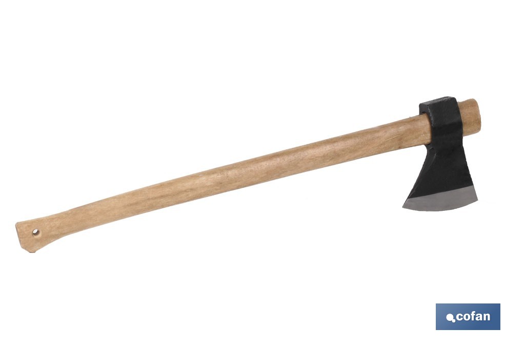 Hudson Bay axe with wooden handle | Versatile tool for different works | Total weight: 4,000g - Cofan