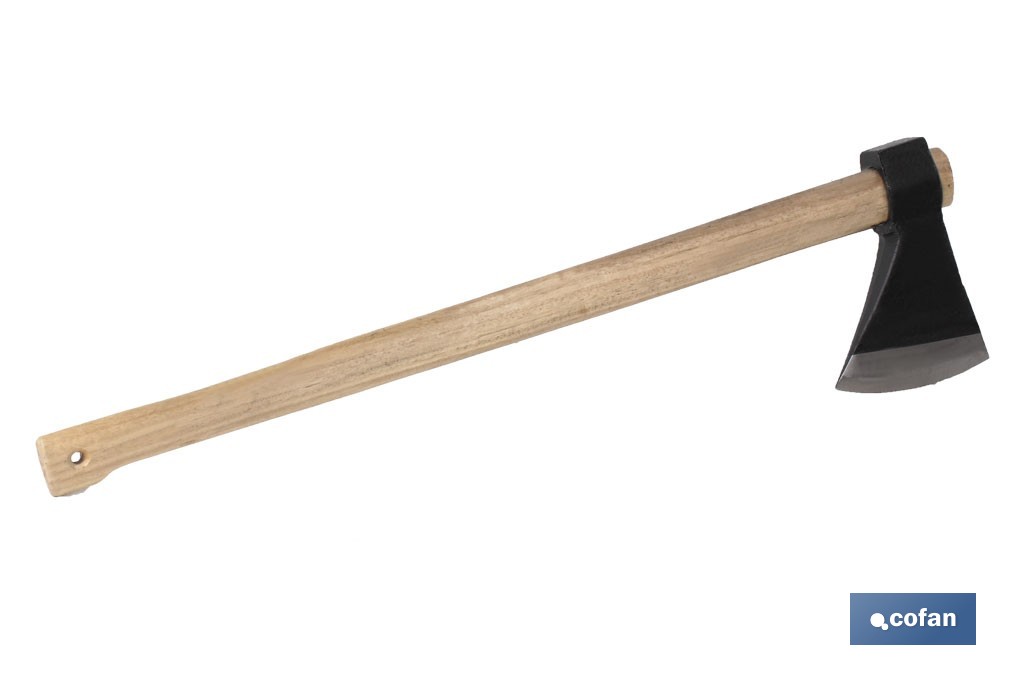 Hudson Bay axe with wooden handle | Versatile tool for different works | Total weight: 4,000g - Cofan