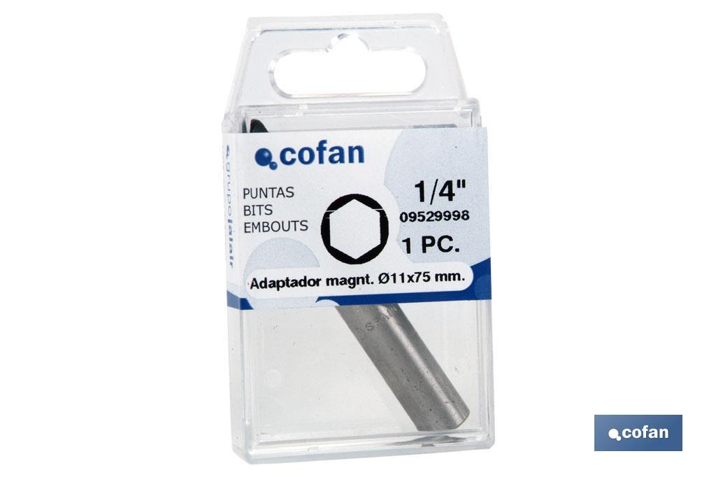 Adaptador bits para aparafusadoras magnetizado  - Cofan