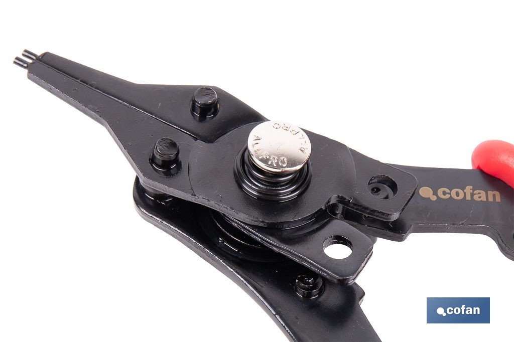 Pinze circolari intercambiabili | Sono incluse 4 punte multifunzione | Lunghezza: 256 mm - Cofan