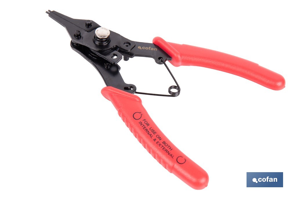 Pinze circolari intercambiabili | Sono incluse 4 punte multifunzione | Lunghezza: 256 mm - Cofan