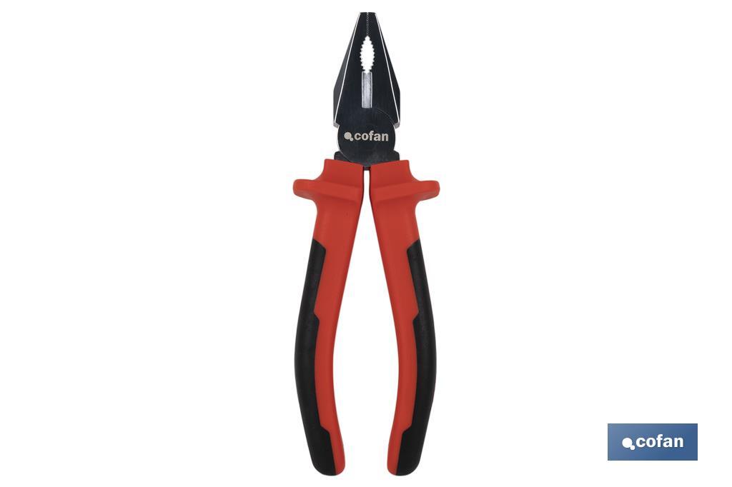 Reinforced combination pliers | Electrician pliers with ergonomic handle | Size: 200mm - Cofan