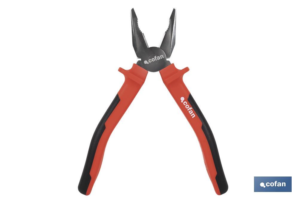 Reinforced combination pliers | Electrician pliers with ergonomic handle | Size: 200mm - Cofan