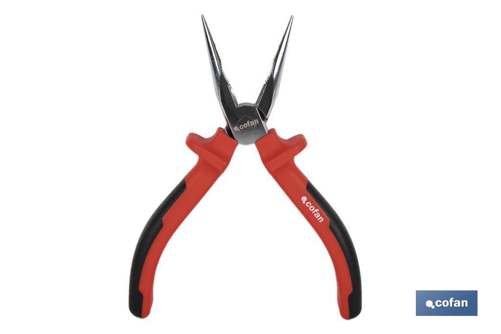 Needle nose pliers | Chrome-vanadium steel | Size: 200mm - Cofan