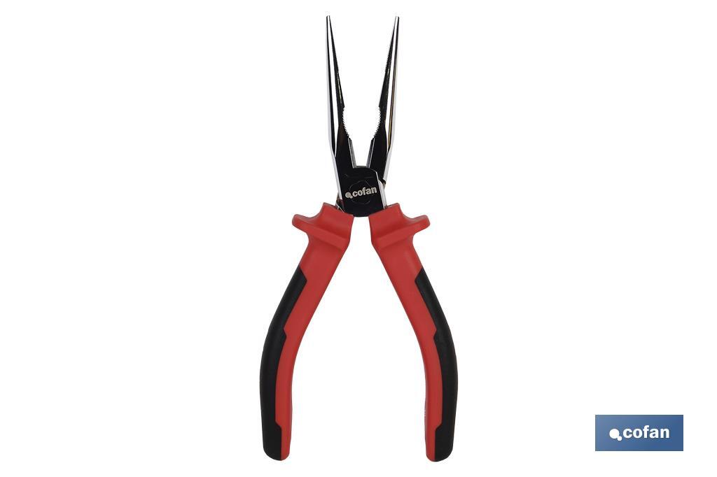 Needle nose pliers | Chrome-vanadium steel | Size: 200mm - Cofan