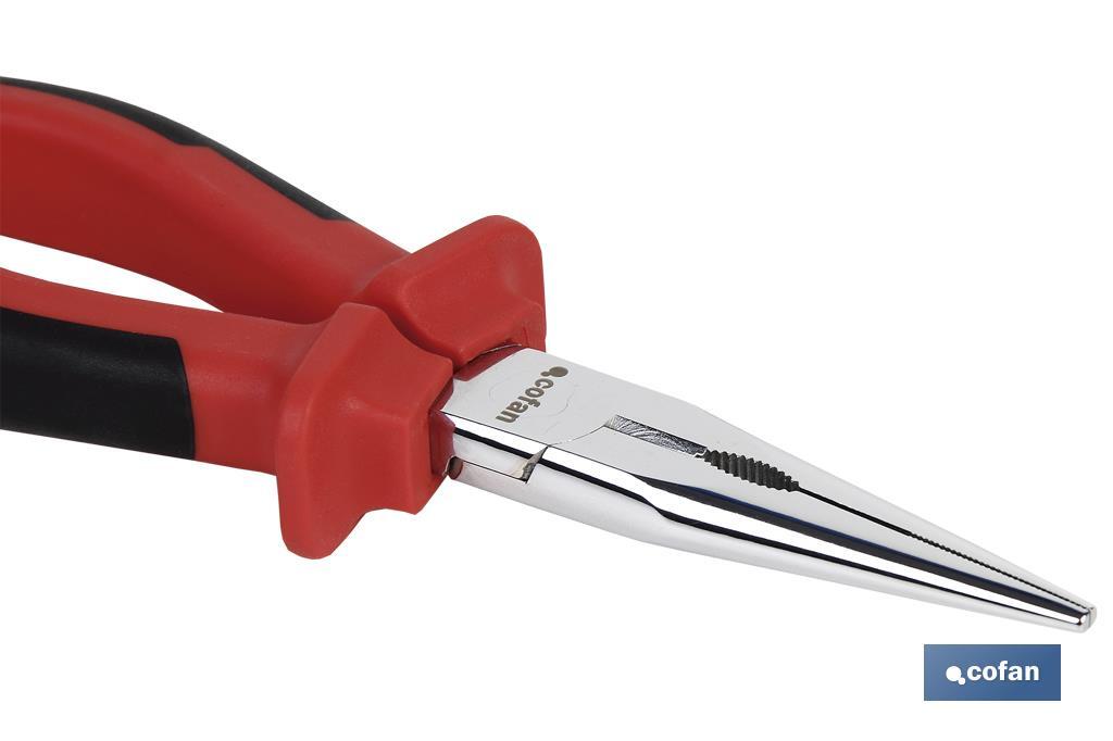 Needle nose pliers | Chrome-vanadium steel | Size: 200mm - Cofan