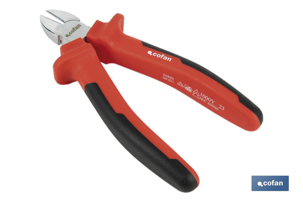 Diagonal pliers | Insulated pliers for better safety | Size: 160mm - Cofan