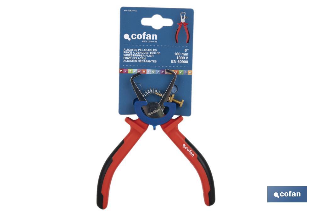 Hose clamp pliers | Insulated pliers for better safety | Size: 160mm - Cofan