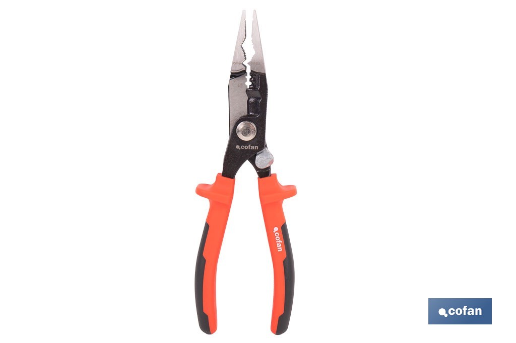 Alicates multifunción 8" 200 mm | Alicate aislado 1000 V de acero al cromo vanadio - Cofan