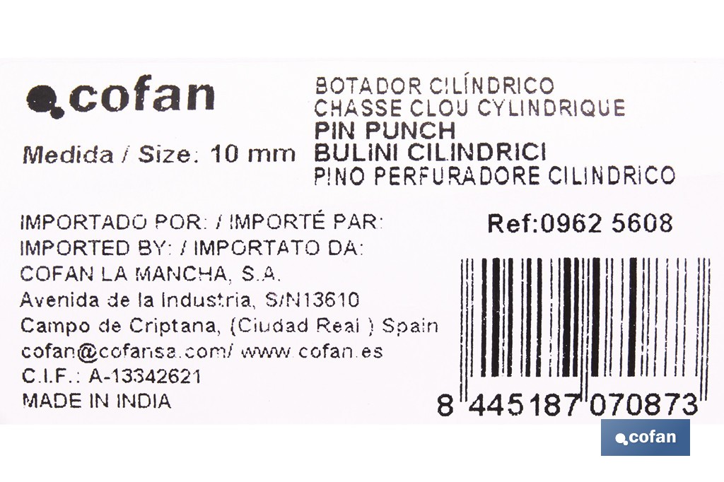 Perfuradores cilíndricos - Cofan