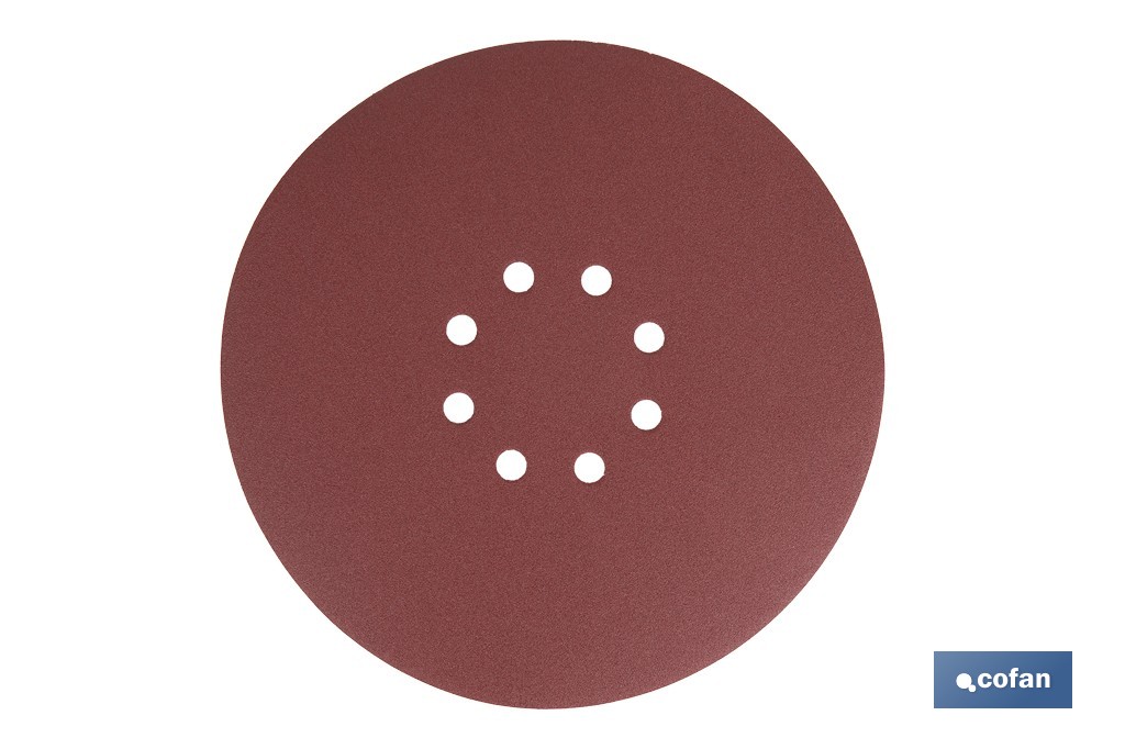 Pack de 5 discos de lija para lijadora de pared y techo | Hojas de lija redondos de óxido de aluminio | Disponibles en diferentes granos - Cofan