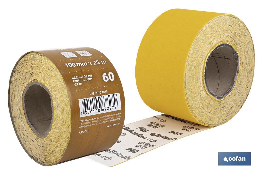 Rollo Lija Papel "Amarillo" - Cofan