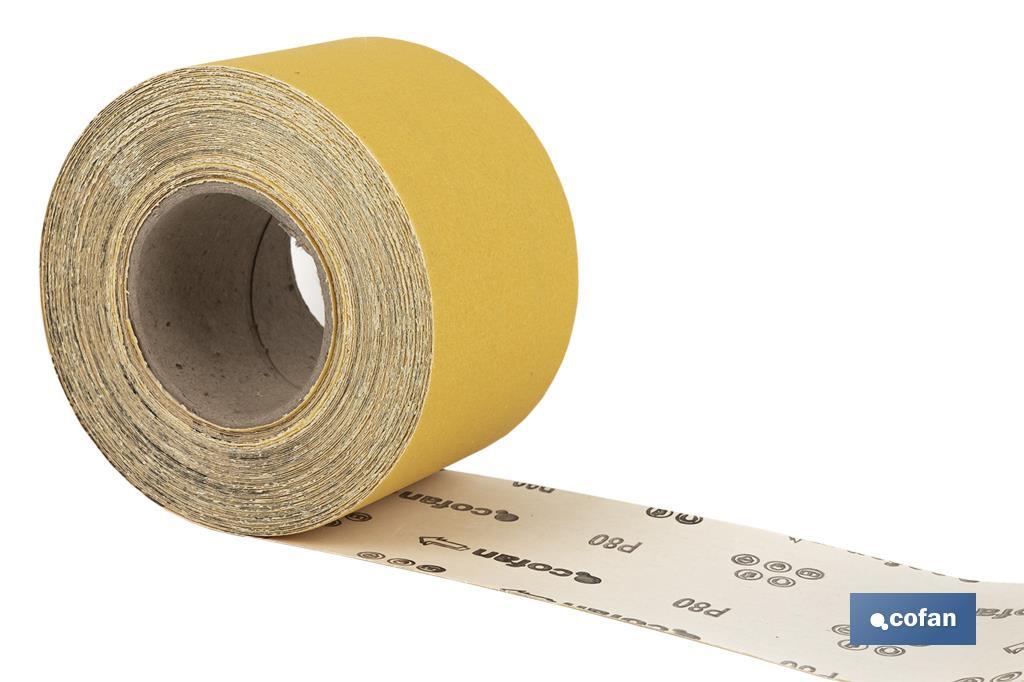 Roll of abrasive paper "Yellow" - Cofan