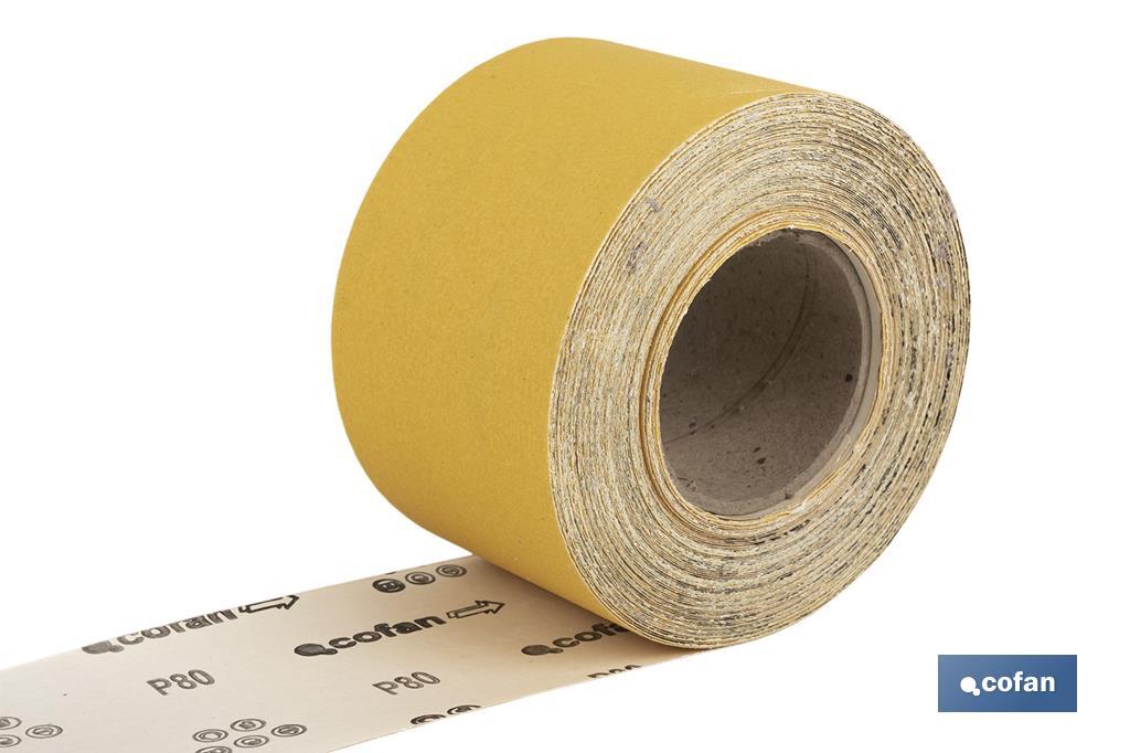 Roll of abrasive paper "Yellow" - Cofan