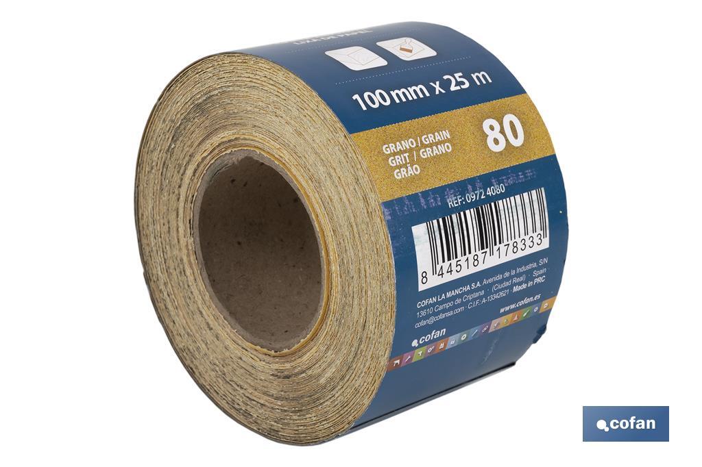 Roll of abrasive paper "Yellow" - Cofan