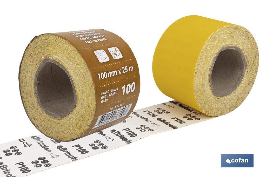 Rollo Lija Papel "Amarillo" - Cofan