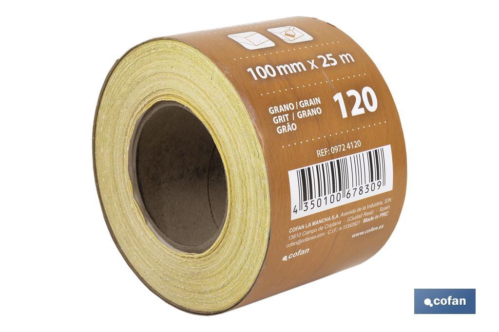 Roll of abrasive paper "Yellow" - Cofan