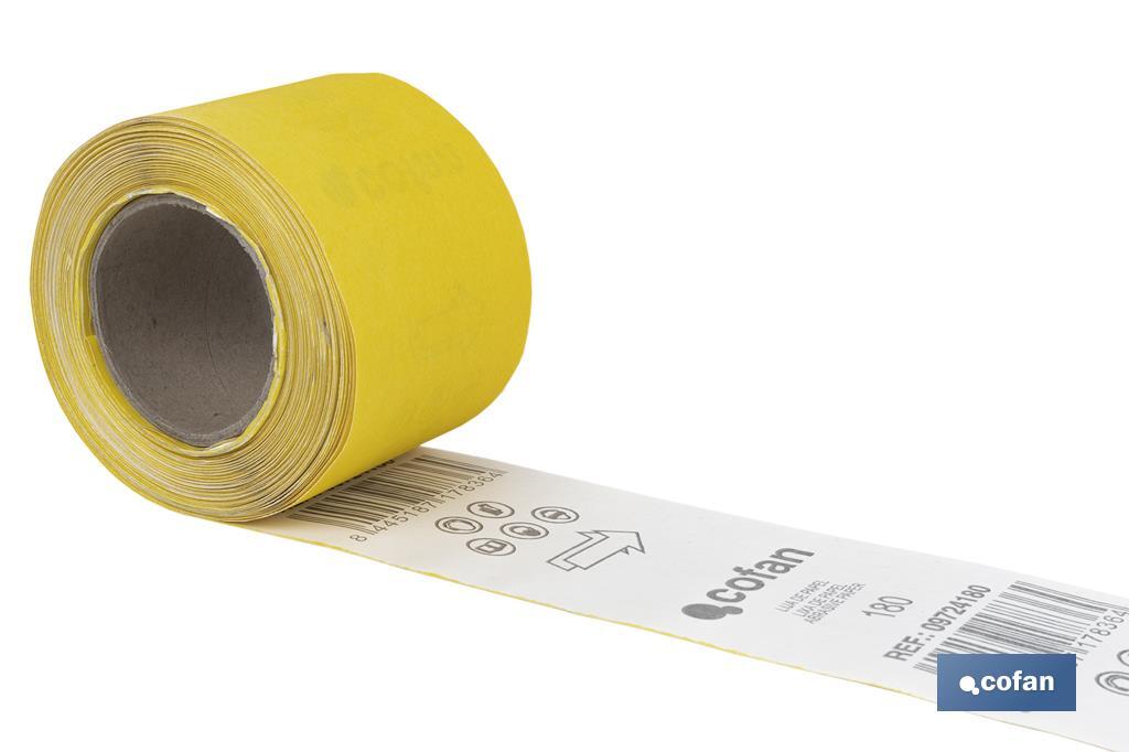 Roll of abrasive paper "Yellow" - Cofan