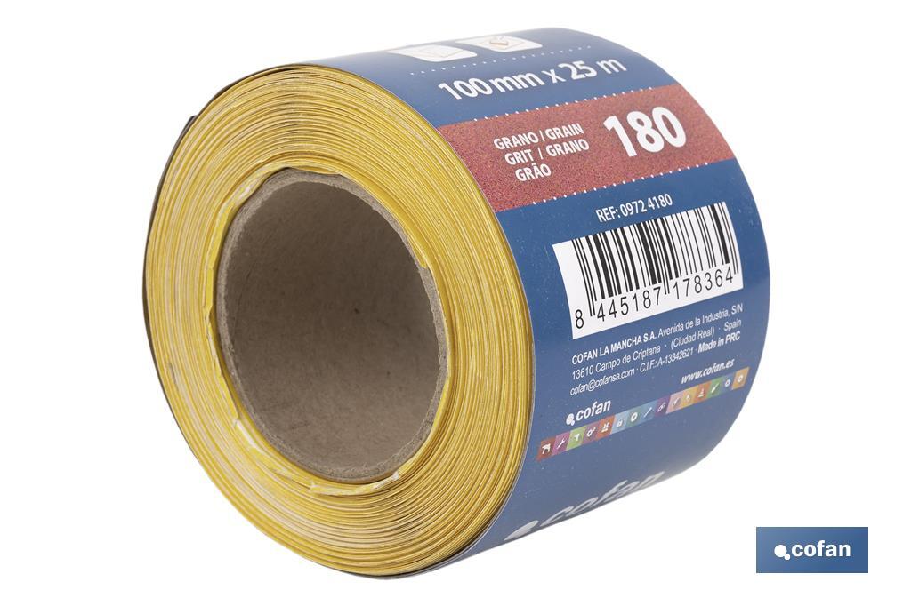 Roll of abrasive paper "Yellow" - Cofan