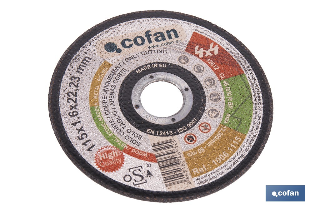 Disques De Coupe 4 X 4 - Cofan