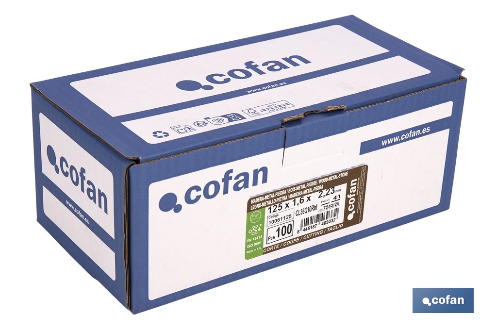 Disques De Coupe 4 X 4 - Cofan
