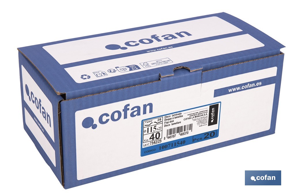 Disco Laminado Profesional Inclinado - Cofan