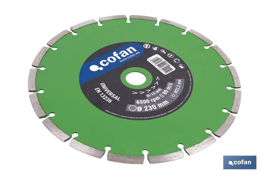 Disques de diamant - Cofan