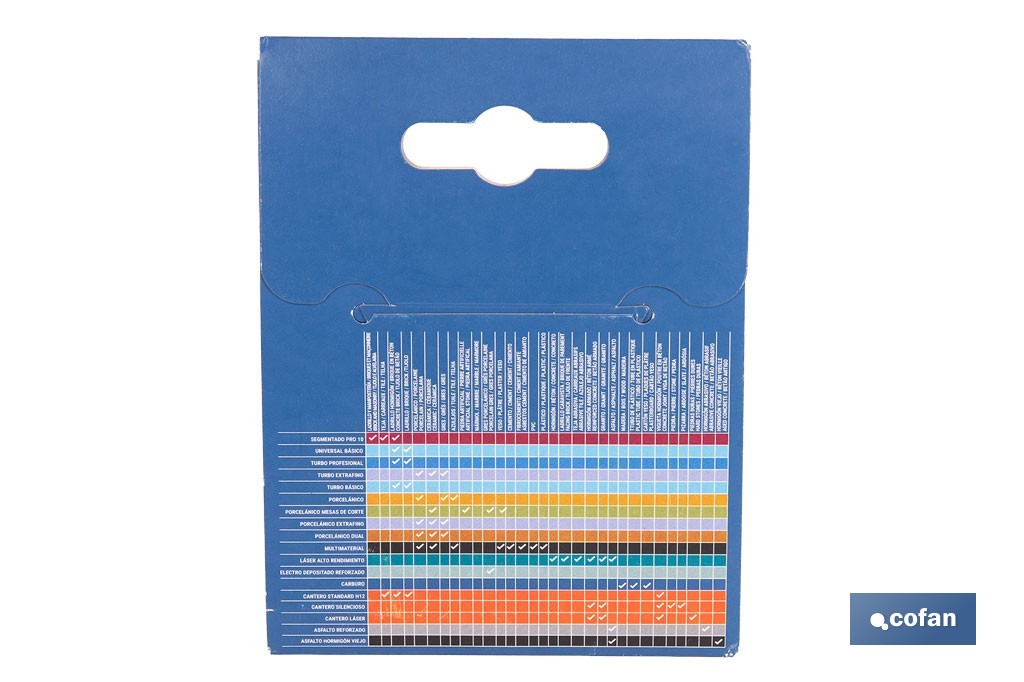 Diamond discs "general construction" base turbo - Cofan