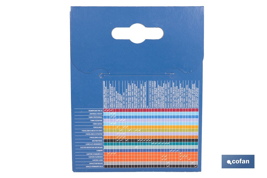 Diamond discs "general construction" base turbo - Cofan