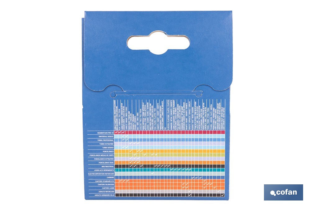 Disco de diamante cantero láser profesional | Adecuado para corte en seco en piedra, granito y hormigón | Disponible en diferentes medidas - Cofan