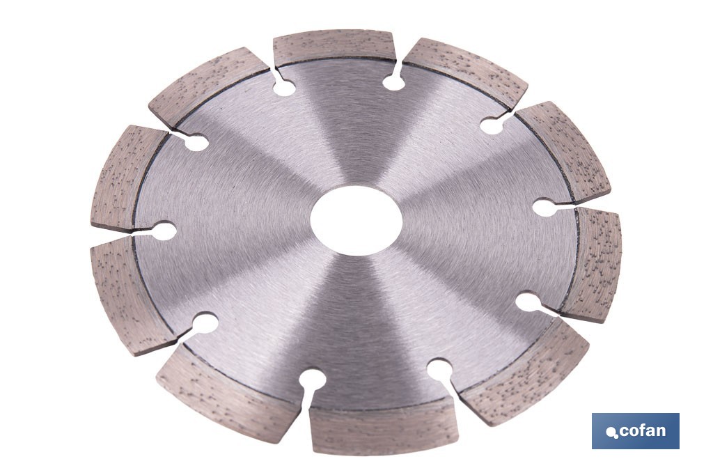 Disco de diamante cantero láser profesional | Adecuado para corte en seco en piedra, granito y hormigón | Disponible en diferentes medidas - Cofan