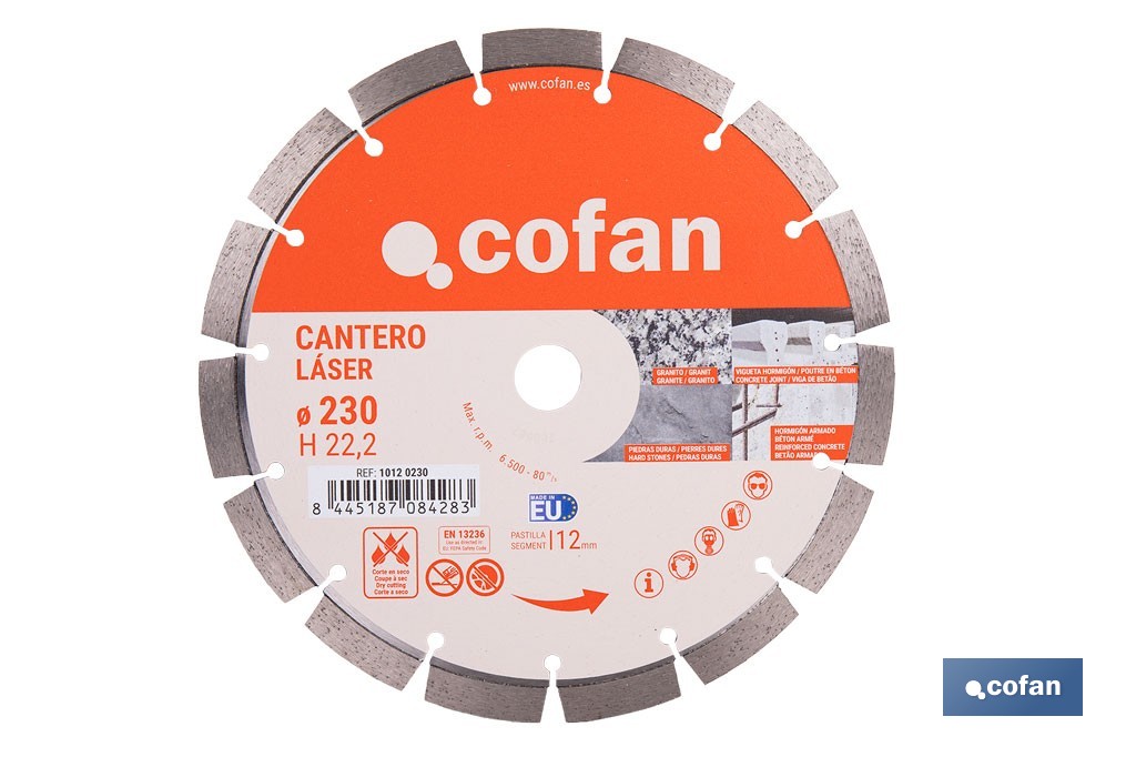 Professional diamons discs "segmented model" - Cofan