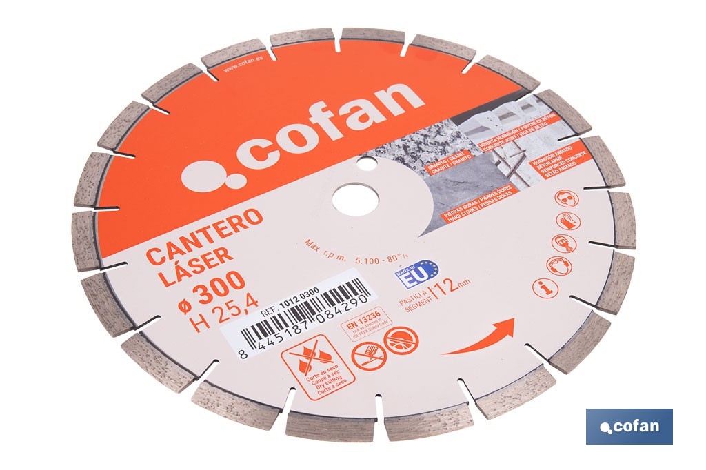 Professional diamons discs "segmented model" - Cofan